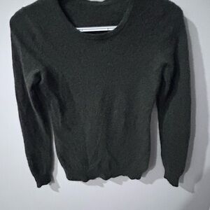 Classic Dark Green Cashmere Women's XS Sweater